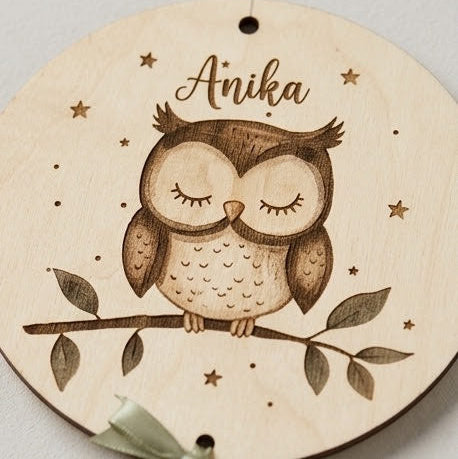 Personalisierte Geburts-Tafel aus Holz