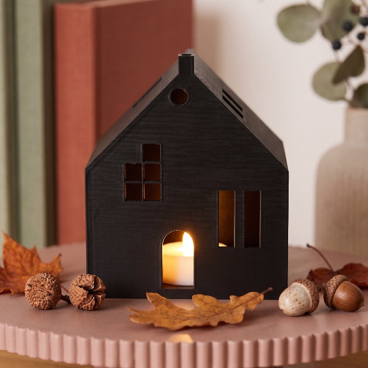 Deko-Haus mit LED-Teelicht